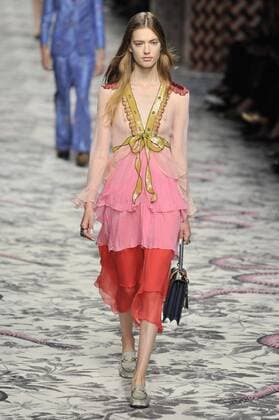 Milan Fashion Week, Women Spring Summer 2016. Milano, Moda Donna, Primavera Estate 2016.GUCCI catwalk . Pictured: models  RiccardoxGiordano