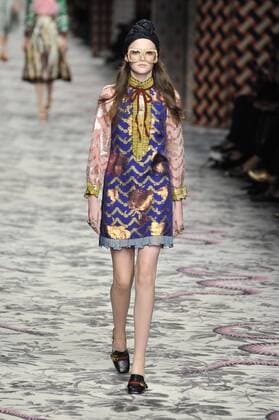 Milan Fashion Week, Women Spring Summer 2016. Milano, Moda Donna, Primavera Estate 2016.GUCCI catwalk . Pictured: models  RiccardoxGiordano