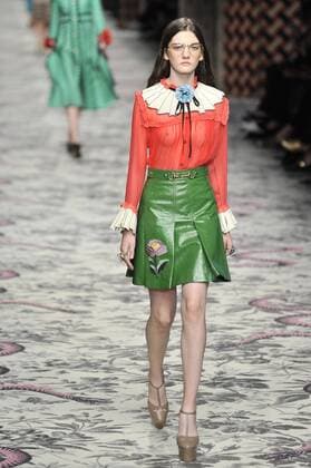Milan Fashion Week, Women Spring Summer 2016. Milano, Moda Donna, Primavera Estate 2016.GUCCI catwalk . Pictured: models  RiccardoxGiordano