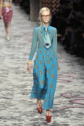 Milan Fashion Week, Women Spring Summer 2016. Milano, Moda Donna, Primavera Estate 2016.GUCCI catwalk . Pictured: models  RiccardoxGiordano