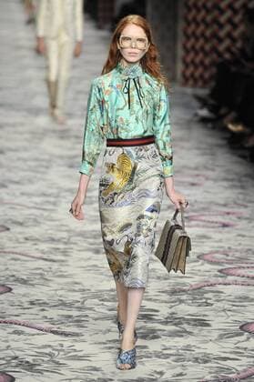 Milan Fashion Week, Women Spring Summer 2016. Milano, Moda Donna, Primavera Estate 2016.GUCCI catwalk . Pictured: models  RiccardoxGiordano