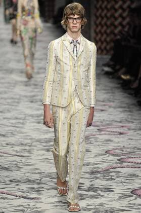Milan Fashion Week, Women Spring Summer 2016. Milano, Moda Donna, Primavera Estate 2016.GUCCI catwalk . Pictured: models  RiccardoxGiordano