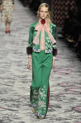 Milan Fashion Week, Women Spring Summer 2016. Milano, Moda Donna, Primavera Estate 2016.GUCCI catwalk . Pictured: models  RiccardoxGiordano