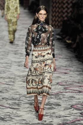 Milan Fashion Week, Women Spring Summer 2016. Milano, Moda Donna, Primavera Estate 2016.GUCCI catwalk . Pictured: models  RiccardoxGiordano