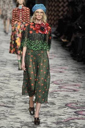 Milan Fashion Week, Women Spring Summer 2016. Milano, Moda Donna, Primavera Estate 2016.GUCCI catwalk . Pictured: models  RiccardoxGiordano
