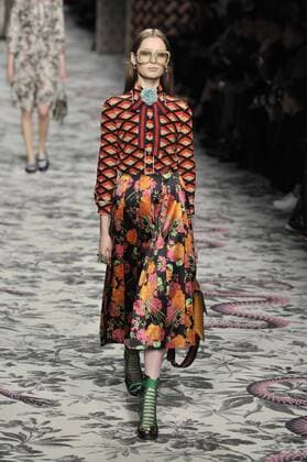 Milan Fashion Week, Women Spring Summer 2016. Milano, Moda Donna, Primavera Estate 2016.GUCCI catwalk . Pictured: models  RiccardoxGiordano
