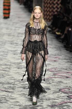 Milan Fashion Week, Women Spring Summer 2016. Milano, Moda Donna, Primavera Estate 2016.GUCCI catwalk . Pictured: models  RiccardoxGiordano