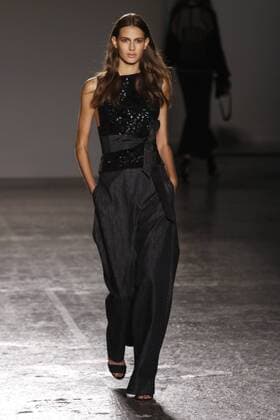 Milan Fashion Week, Women Spring Summer 2016. Milano, Moda Donna, Primavera Estate 2016. Les Copains catwalk Pictured: models  Fotosicki