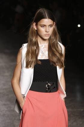 Milan Fashion Week, Women Spring Summer 2016. Milano, Moda Donna, Primavera Estate 2016. Les Copains catwalk Pictured: models  Fotosicki