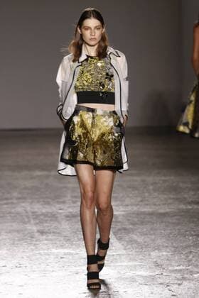 Milan Fashion Week, Women Spring Summer 2016. Milano, Moda Donna, Primavera Estate 2016. Les Copains catwalk Pictured: models  Fotosicki
