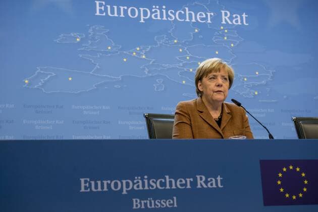 Belgium, Brussels, Sep. 23, 2015 - European Summit to discuss the situation of refugees - German Chancellor Angela Merkel Â  DannyxGys