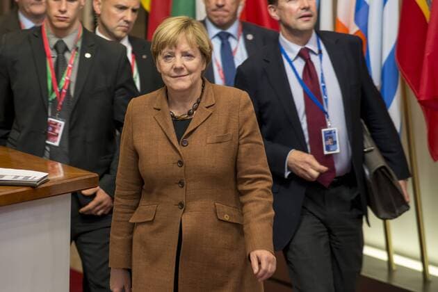 Belgium, Brussels, Sep. 23, 2015 - European Summit to discuss the situation of refugees - German Chancellor Angela Merkel Â  DannyxGys