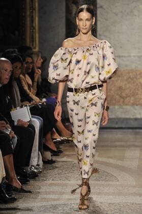 ENTERTAINMENT MODE Mailand Fashion Week - Blugirl Modenschau Milan Fashion Week, Women Spring Summer 2016. Milano, Moda Donna, Primavera Estate 2016. BLUGIRL catwalk Pictured: models  RiccardoxGiordano Fotosicki