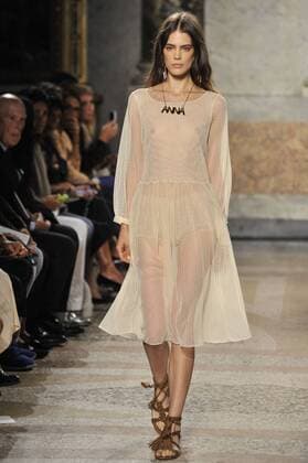 ENTERTAINMENT MODE Mailand Fashion Week - Blugirl Modenschau Milan Fashion Week, Women Spring Summer 2016. Milano, Moda Donna, Primavera Estate 2016. BLUGIRL catwalk Pictured: models  RiccardoxGiordano Fotosicki