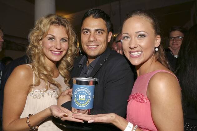 Danika Wist, Silva Gonzalez und Sefanie Schanzleh (Hot Banditoz) bei der EMMN - European Music and Media Night im Fischköppe . Hamburg, 24.09.2015 Foto:xgbrcix xFuturexImage