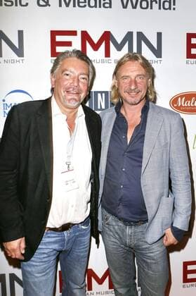 Ulrich Baumann und Frank Otto bei der EMMN - European Music and Media Night im Fischköppe . Hamburg, 24.09.2015 Foto:xgbrcix xFuturexImage