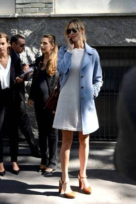 ENTERTAINMENT CELEBRITIES Mailand Fashion Week - Prominente vor der Emporio Armani Modenschau Milano, Guests arrivals at the Emporio Armani Fashion Sohw. Milan Fashion Week. Pictured: Beatrice Borromeo Casiraghi  Comi Terenghi
