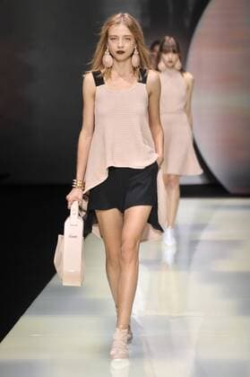 Milan Fashion Week, Women Spring Summer 2016. Milano, Moda Donna, Primavera Estate 2016. EMPORIO ARMANI catwalk Pictured:models  RiccardoxGiordano Fotosicki