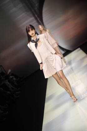 Milan Fashion Week, Women Spring Summer 2016. Milano, Moda Donna, Primavera Estate 2016. EMPORIO ARMANI catwalk Pictured:models  RiccardoxGiordano Fotosicki