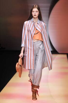 Milan Fashion Week, Women Spring Summer 2016. Milano, Moda Donna, Primavera Estate 2016. EMPORIO ARMANI catwalk Pictured:models  RiccardoxGiordano Fotosicki