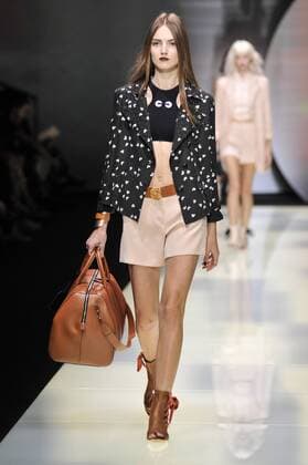 Milan Fashion Week, Women Spring Summer 2016. Milano, Moda Donna, Primavera Estate 2016. EMPORIO ARMANI catwalk Pictured:models  RiccardoxGiordano Fotosicki