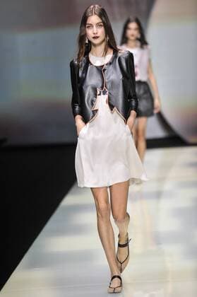 Milan Fashion Week, Women Spring Summer 2016. Milano, Moda Donna, Primavera Estate 2016. EMPORIO ARMANI catwalk Pictured:models  RiccardoxGiordano Fotosicki