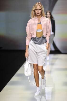 Milan Fashion Week, Women Spring Summer 2016. Milano, Moda Donna, Primavera Estate 2016. EMPORIO ARMANI catwalk Pictured:models  RiccardoxGiordano Fotosicki