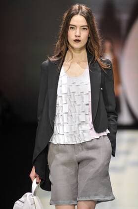 Milan Fashion Week, Women Spring Summer 2016. Milano, Moda Donna, Primavera Estate 2016. EMPORIO ARMANI catwalk Pictured:models  RiccardoxGiordano Fotosicki