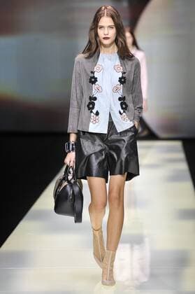 Milan Fashion Week, Women Spring Summer 2016. Milano, Moda Donna, Primavera Estate 2016. EMPORIO ARMANI catwalk Pictured:models  RiccardoxGiordano Fotosicki