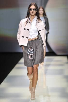 Milan Fashion Week, Women Spring Summer 2016. Milano, Moda Donna, Primavera Estate 2016. EMPORIO ARMANI catwalk Pictured:models  RiccardoxGiordano Fotosicki