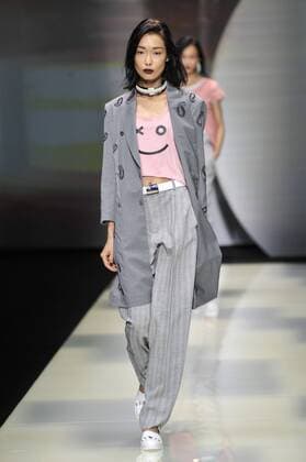 Milan Fashion Week, Women Spring Summer 2016. Milano, Moda Donna, Primavera Estate 2016. EMPORIO ARMANI catwalk Pictured:models  RiccardoxGiordano Fotosicki