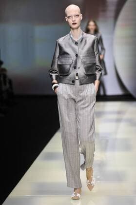 Milan Fashion Week, Women Spring Summer 2016. Milano, Moda Donna, Primavera Estate 2016. EMPORIO ARMANI catwalk Pictured:models  RiccardoxGiordano Fotosicki