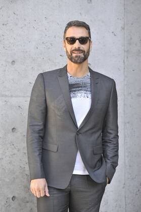 Milan Fashion Week, Women Spring Summer 2016. Milano, Moda Donna, Primavera Estate 2016. EMPORIO ARMANI arrivals Pictured: Raoul Bova  RiccardoxGiordano Fotosicki