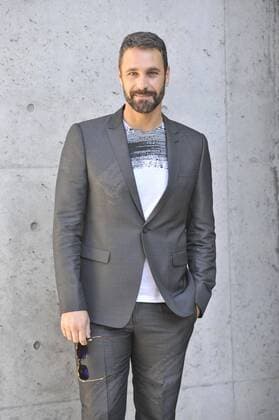 Milan Fashion Week, Women Spring Summer 2016. Milano, Moda Donna, Primavera Estate 2016. EMPORIO ARMANI arrivals Pictured: Raoul Bova  RiccardoxGiordano Fotosicki