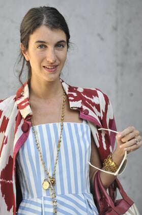 Milan Fashion Week, Women Spring Summer 2016. Milano, Moda Donna, Primavera Estate 2016. EMPORIO ARMANI arrivals Pictured: Marta Ferri  RiccardoxGiordano Fotosicki