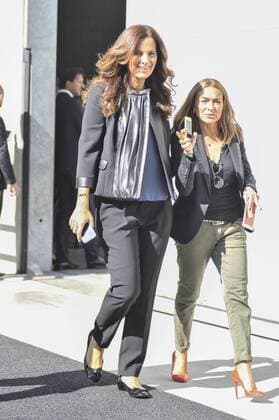 Milan Fashion Week, Women Spring Summer 2016. Milano, Moda Donna, Primavera Estate 2016. EMPORIO ARMANI arrivals Pictured: Roberta Armani  RiccardoxGiordano Fotosicki