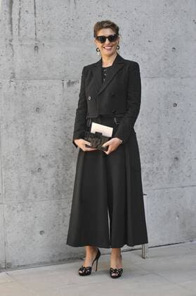 Milan Fashion Week, Women Spring Summer 2016. Milano, Moda Donna, Primavera Estate 2016. EMPORIO ARMANI arrivals Pictured: Cristina Lodi  RiccardoxGiordano Fotosicki