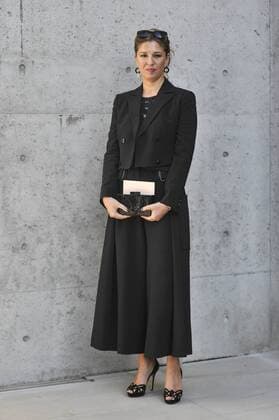 Milan Fashion Week, Women Spring Summer 2016. Milano, Moda Donna, Primavera Estate 2016. EMPORIO ARMANI arrivals Pictured: Cristina Lodi  RiccardoxGiordano Fotosicki