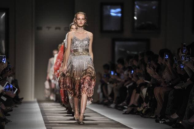 Milan Fashion Week, Women Spring Summer 2016. Milano, Moda Donna, Primavera Estate 2016. ETRO catwalk Pictured: models  RiccardoxGiordano Fotosicki