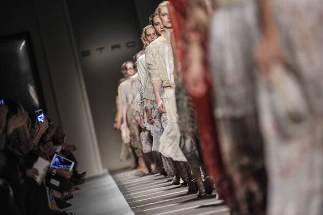 Milan Fashion Week, Women Spring Summer 2016. Milano, Moda Donna, Primavera Estate 2016. ETRO catwalk Pictured: models  RiccardoxGiordano Fotosicki