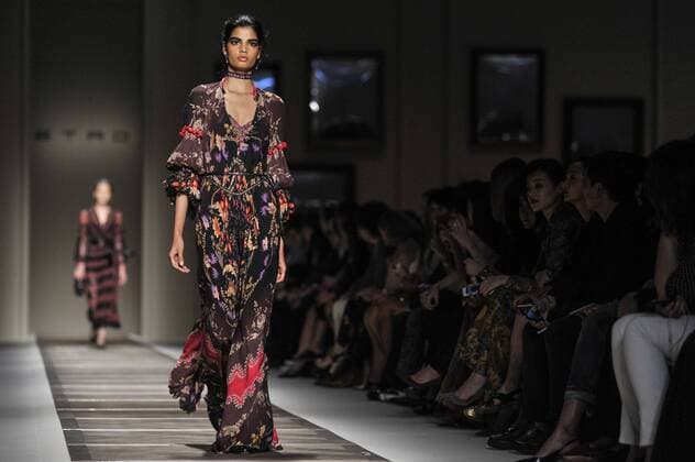 Milan Fashion Week, Women Spring Summer 2016. Milano, Moda Donna, Primavera Estate 2016. ETRO catwalk Pictured: models  RiccardoxGiordano Fotosicki