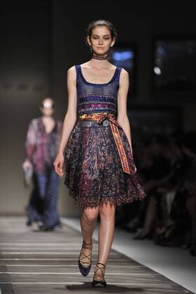 Milan Fashion Week, Women Spring Summer 2016. Milano, Moda Donna, Primavera Estate 2016. ETRO catwalk Pictured: models  RiccardoxGiordano Fotosicki