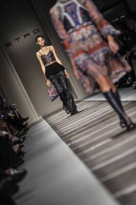 Milan Fashion Week, Women Spring Summer 2016. Milano, Moda Donna, Primavera Estate 2016. ETRO catwalk Pictured: models  RiccardoxGiordano Fotosicki