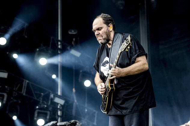 RIO DE JANEIRO, Brazil - 09 25 2015: ROCK IN RIO 2015 - The band TERROR CLASSIC performs at Sunset Stage on five days of the festival, during Rock in Rio 2015.  MarceloxCortes