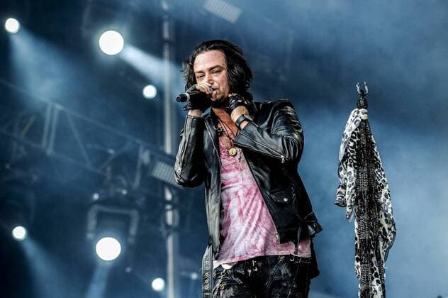 RIO DE JANEIRO, Brazil - 09 25 2015: ROCK IN RIO 2015 - The band TERROR CLASSIC performs at Sunset Stage on five days of the festival, during Rock in Rio 2015.  MarceloxCortes