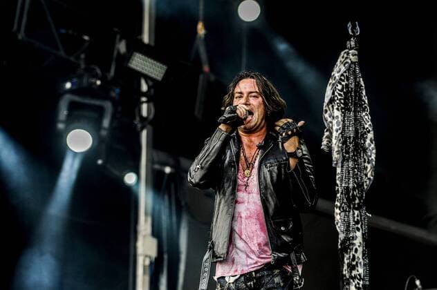 RIO DE JANEIRO, Brazil - 09 25 2015: ROCK IN RIO 2015 - The band TERROR CLASSIC performs at Sunset Stage on five days of the festival, during Rock in Rio 2015.  MarceloxCortes