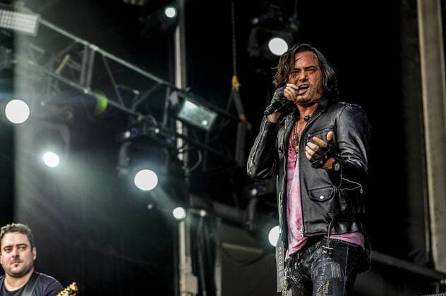 RIO DE JANEIRO, Brazil - 09 25 2015: ROCK IN RIO 2015 - The band TERROR CLASSIC performs at Sunset Stage on five days of the festival, during Rock in Rio 2015.  MarceloxCortes