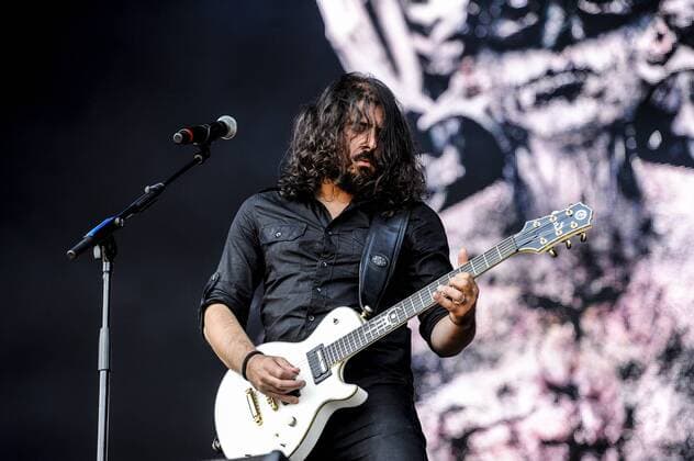 RIO DE JANEIRO, Brazil - 09 25 2015: ROCK IN RIO 2015 - The MOONSPELL + DERRICK GREEN Band performs at Sunset Stage on five days of the festival, during Rock in Rio 2015.  MarceloxCortes