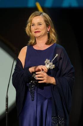 Emily Watson receives from the hands of Jose Luis Rebordinos, director of the festival, the Donostia Award in the 63th San Sebastian Film Festival on September 25, 2015 Cordon Press Emily Watson receives the Donostia Award _63th San Sebastian Film Festival  Emily Watson receives the Donostia Award _63th San Sebastian Fi