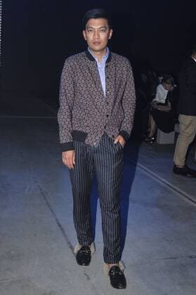 Milan Fashion Week, Women Spring Summer 2016. Milano, Moda Donna, Primavera Estate 2016. VERSACE arrivalsPictured: Joe Jonas  RiccardoxGiordanox Fotosicki